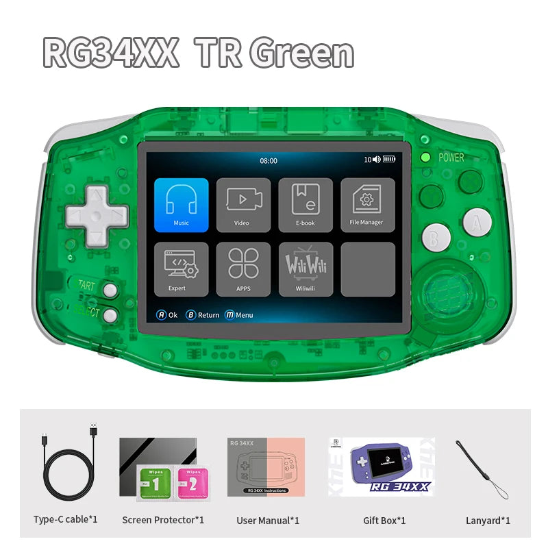 Anbernic RG34XX Retro Handheld Game Console WiFi Bluetooth