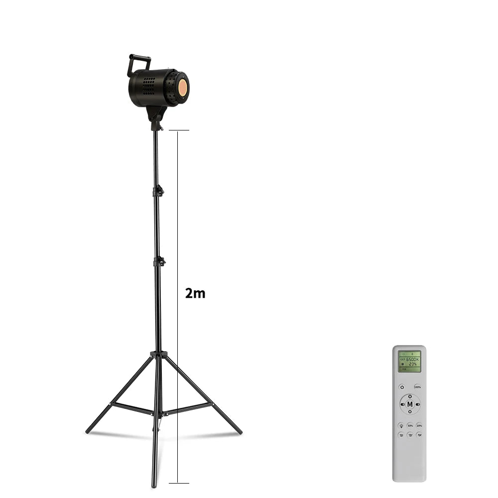 Bowens Lighting Video Studio 135W 110-220V Photography Dimmable LED Lamp Flash Studio 3000-6000K 3 Color Remote Control Display