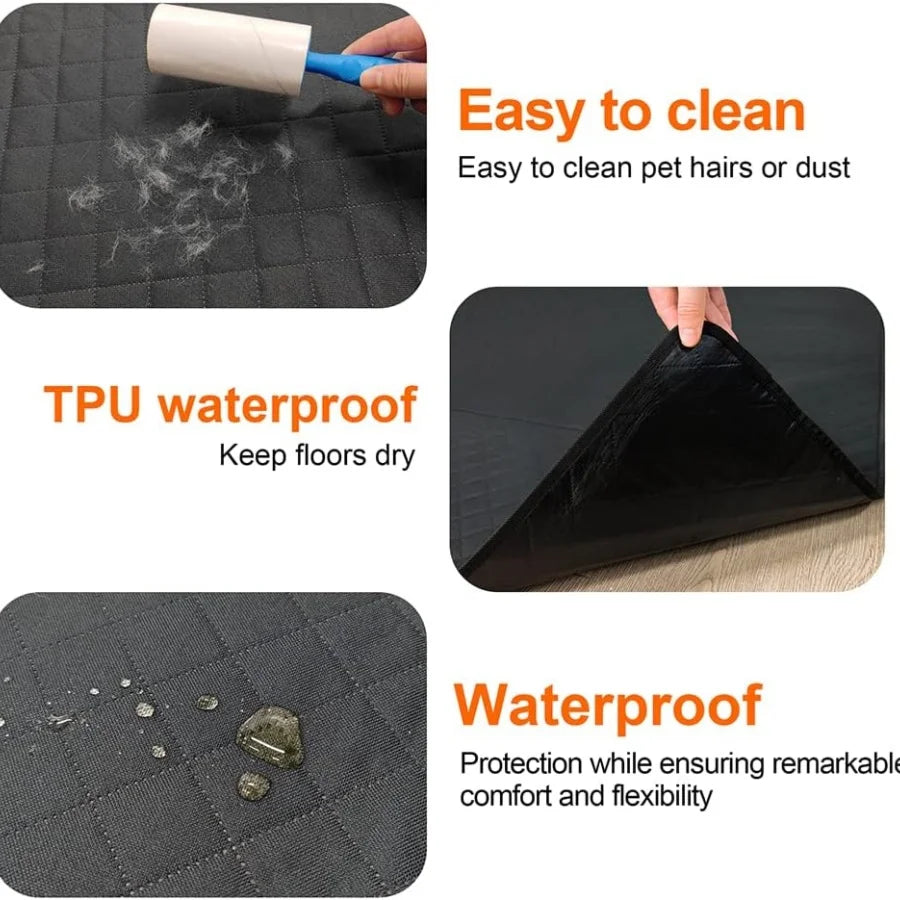 Washable Pee Pads for Dogs 72"×72" Reusable Puppy Pads Extra Large, Waterproof Pet Training Pads Leakage Non-Slip, Dog Pee Pads Whelping Pads for Playpen, Crate, Sofo, Car, Bed