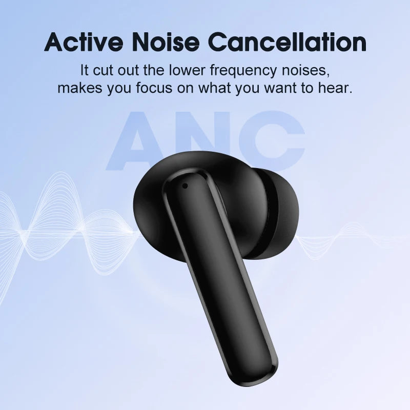 Qcy T13 Wireless Earbuds Active Noise Canceling Enc Mics