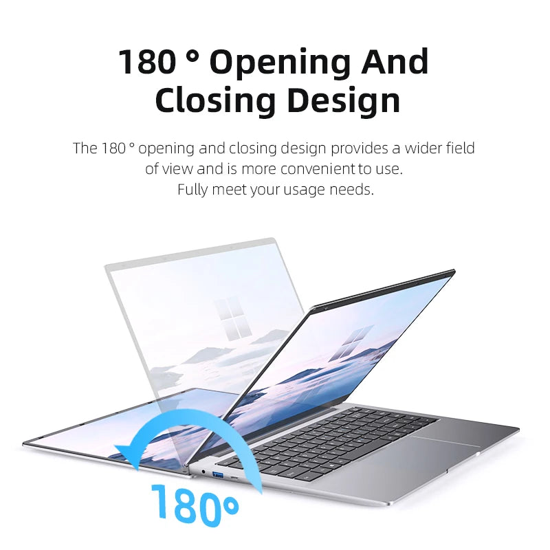 Ultra Slim Windows 11 Pro Laptop Intel Atom A3950 12GB RAM 1TB or 2TB SSD
