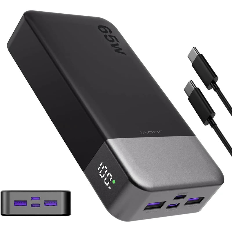 JUOVI USB C Fast Charging Portable Power Bank For Laptops