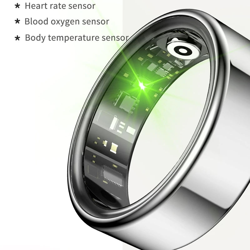 Bluetooth Smart Ring For Heart Rate And Blood Pressure Tracking