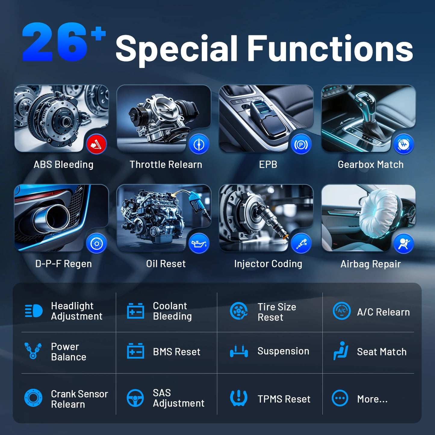 XTOOL Anyscan A30M V2.0 All System Car Diagnostic Tools Bluetooth OBD2 Scanner Active Test 26+ Reset CAN FD Lifetime Free Update
