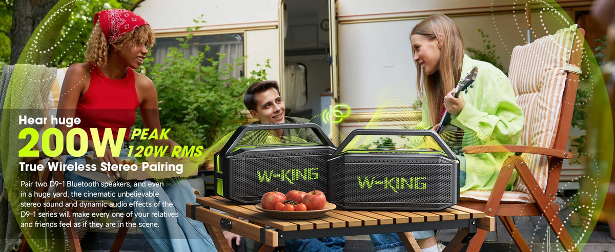 W-King D9-1 Portable Bluetooth Speaker With Waterproof Design And Bass