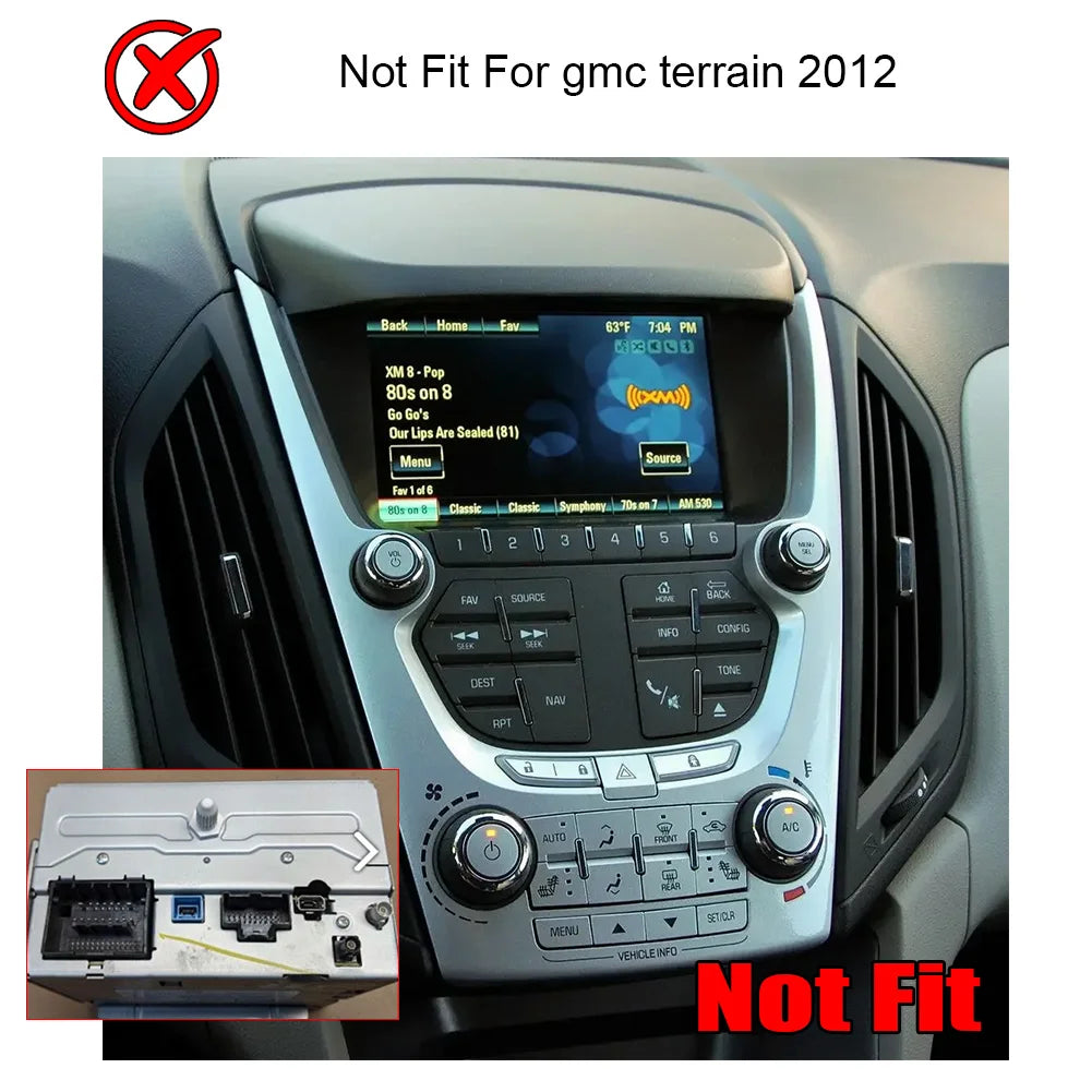 7inch Android 13 Car Touch Stereo Radio 2+32G GPS Navigation Head For Chevy Silverado Suburban Equinox Traverse Colorado GMC Sierra Terrain 2007-2018 Support Wireless Carplay Bluetooth FM WiFi Mirror Link Split Steering Wheel
