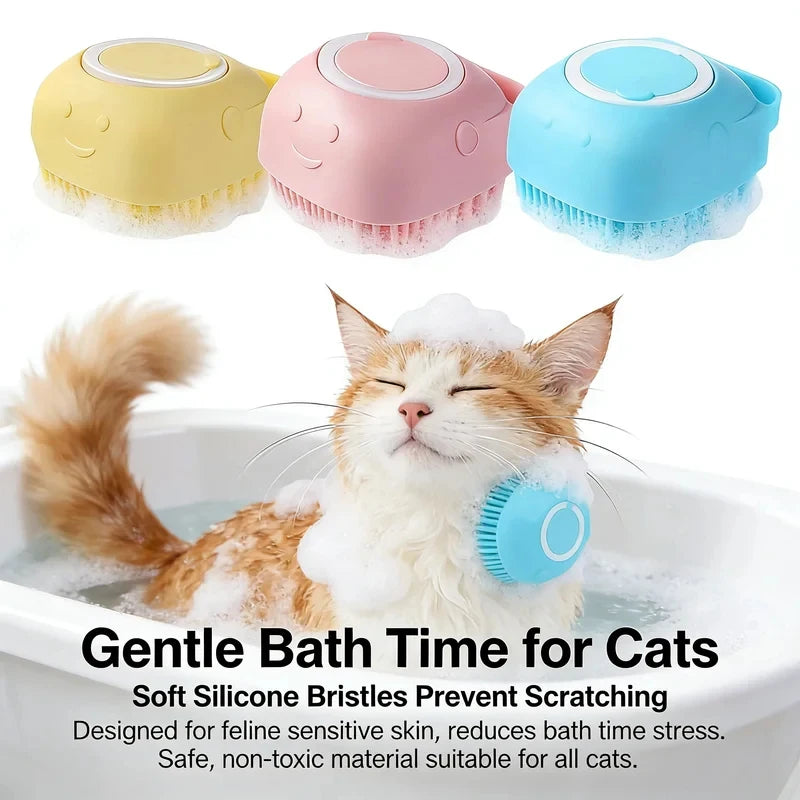 Bathroom Puppy Big Dog Cat Bath Massage Gloves Brush Soft Safety Silicone Pet Accessories for Dogs Cats Tools Mascotas Products