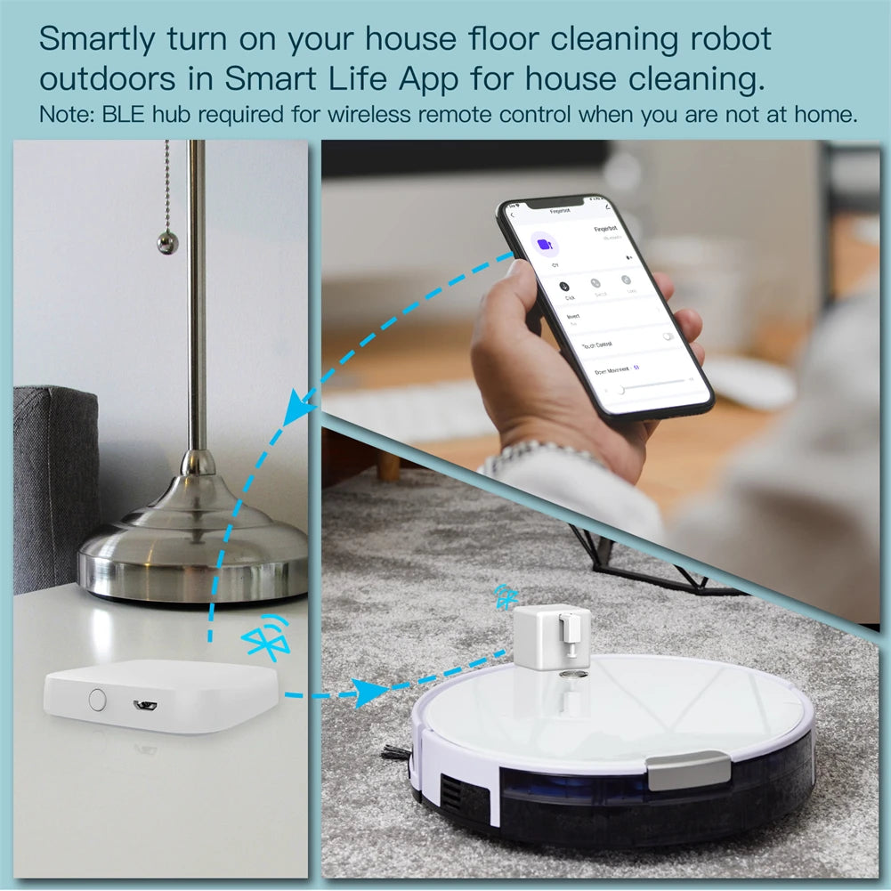 MOES Tuya Smart Bluetooth Fingerbot Switch Button Pusher Smart Life App Voice Control via Alexa, Google Assistant