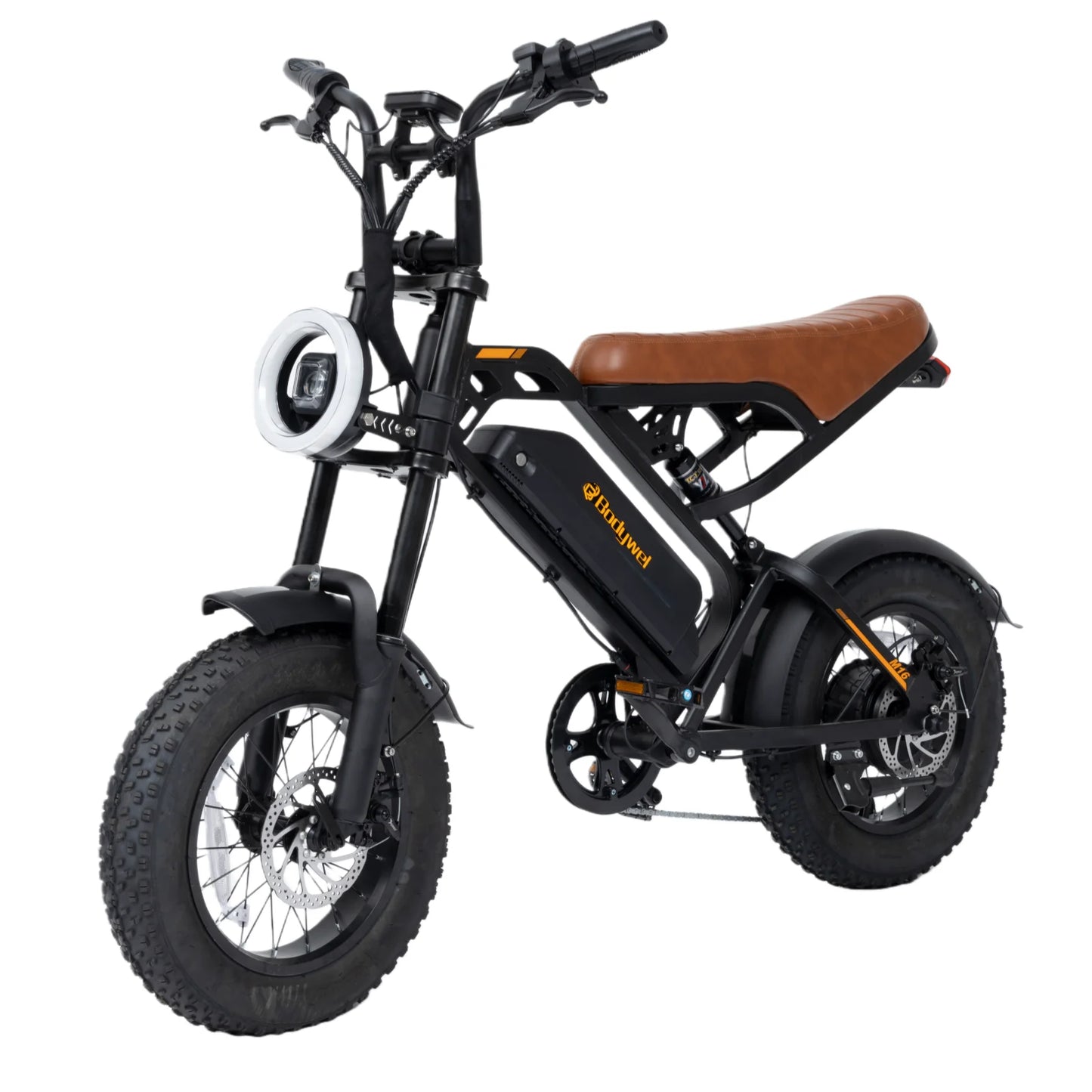 Bodywel M16 Fat Tire Electric Bike 16" x 4.0 Off-Road E-Bike 40 Mile Range Removable Battery Electric Bicycle