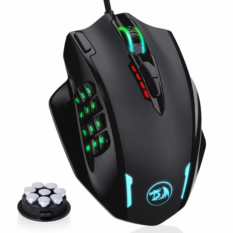 Redragon RGB Wired Gaming Mouse With 17 Programmable Buttons