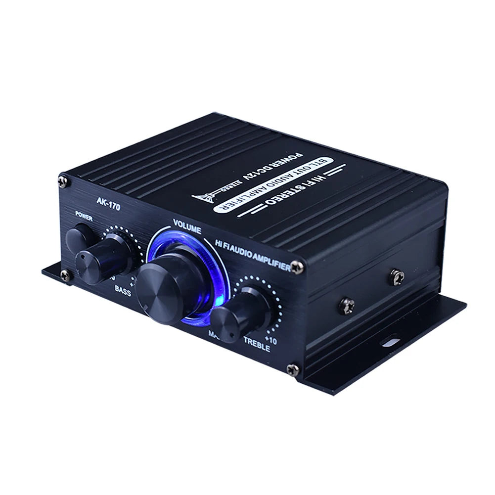 ALLOYSEED Power Amplifier Wireless Bluetooth HiFi 200W 2 Channel RCA