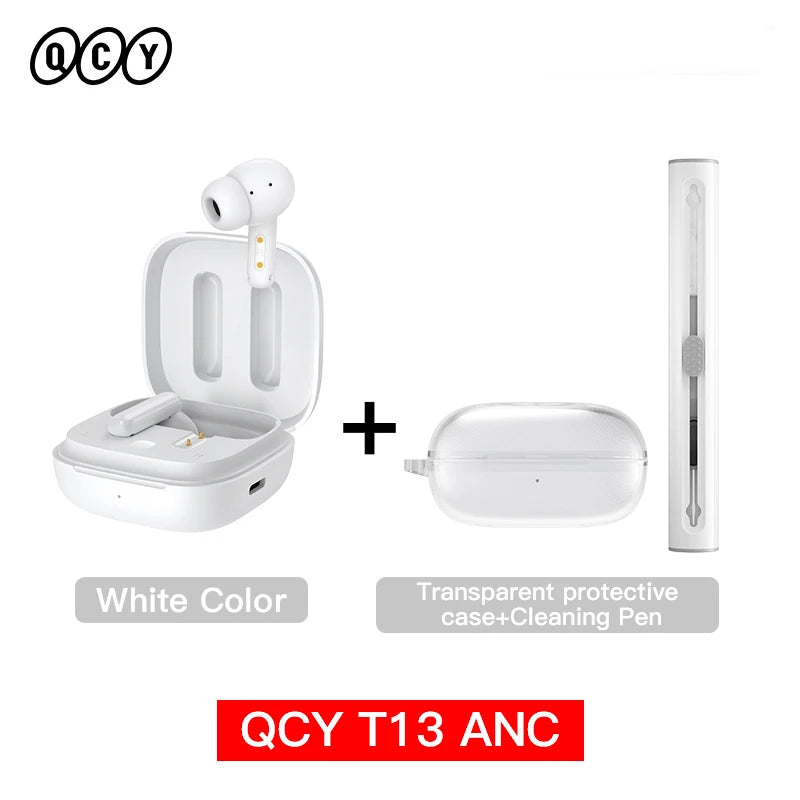 Qcy T13 Wireless Earbuds Active Noise Canceling Enc Mics