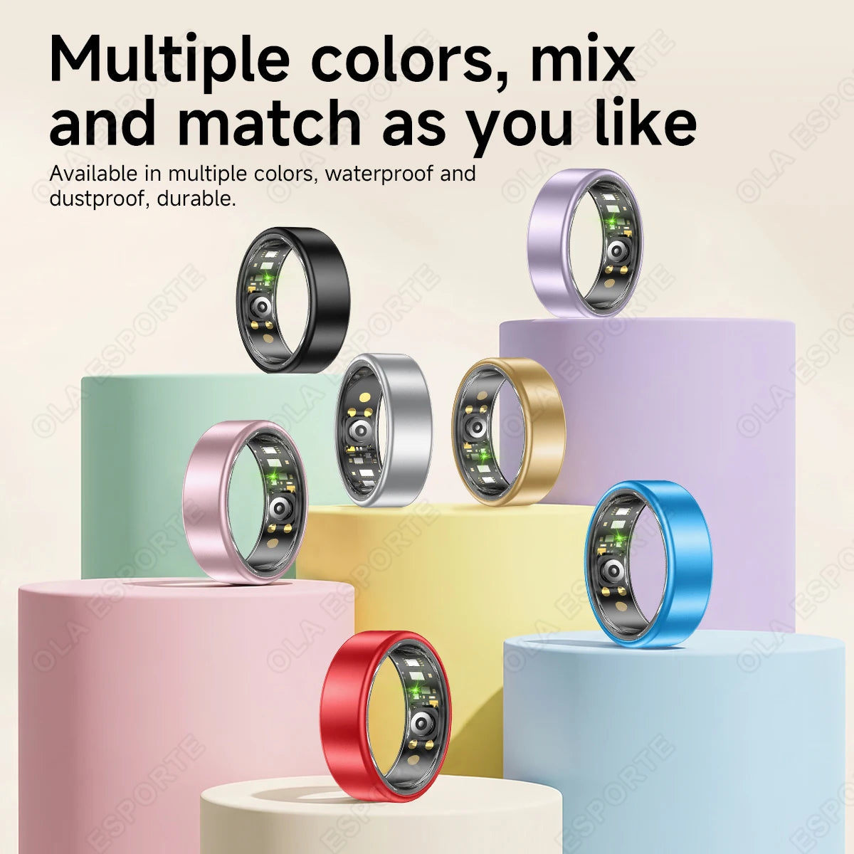 Ola Esporte Smart Ring Health Fitness And Sleep Tracker