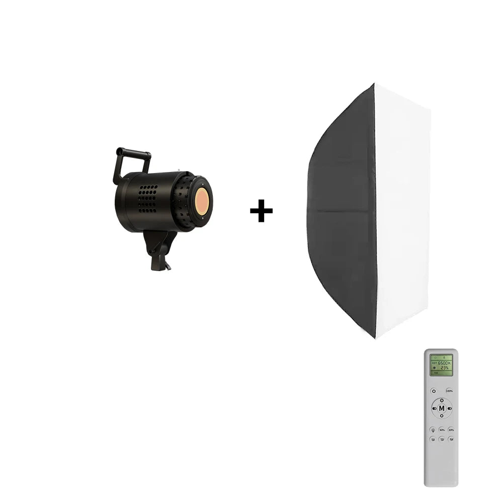 Bowens Lighting Video Studio 135W 110-220V Photography Dimmable LED Lamp Flash Studio 3000-6000K 3 Color Remote Control Display
