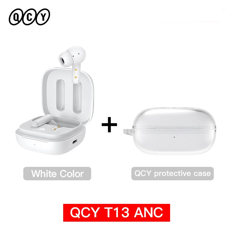 Qcy T13 Wireless Earbuds Active Noise Canceling Enc Mics