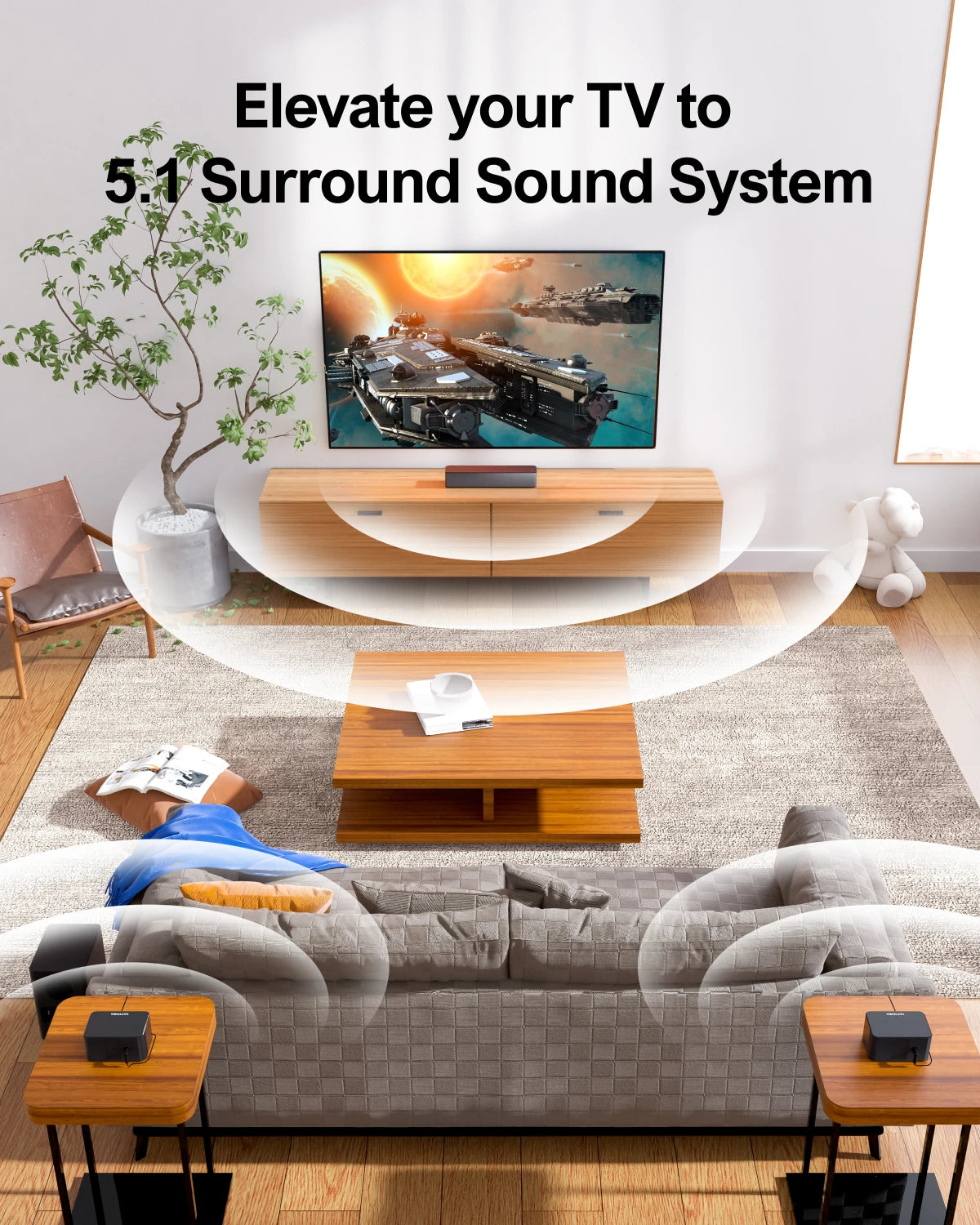 ULTIMEA Poseidon D50 5.1 Virtual Surround Soundbar