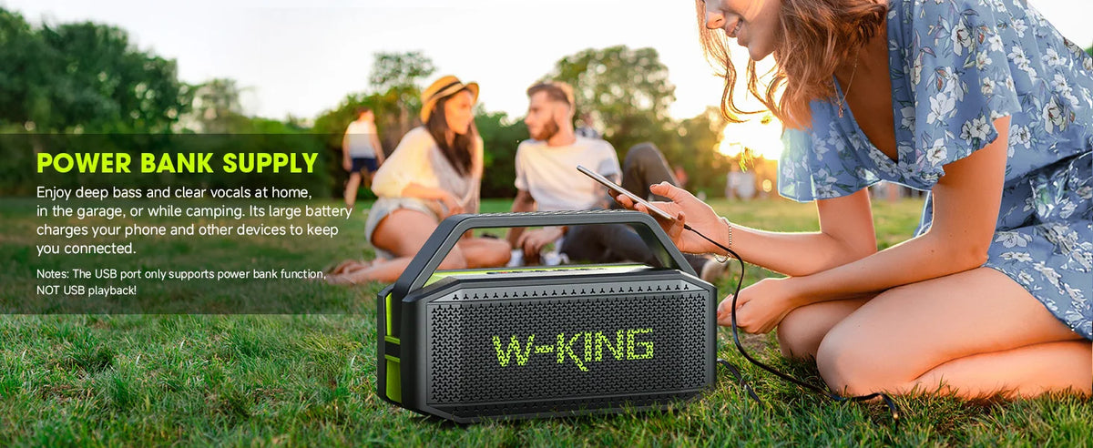 W-King D9-1 Portable Bluetooth Speaker With Waterproof Design And Bass