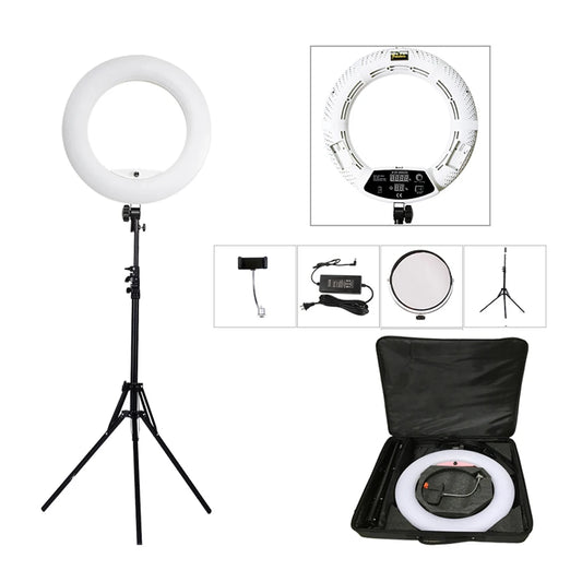 18inch Ring Lights Lamp with Tripod 96W Selfie Light for Beauty Salon Tattoo Yidoblo FD480 Photo Studio Video Light CRI95+