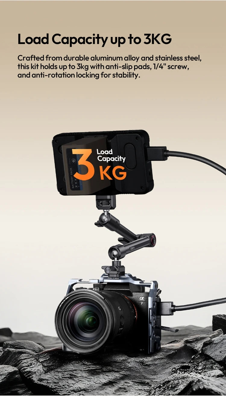 Ulanzi HD02 Magic Arm Super Clamp With Ball Head Mount