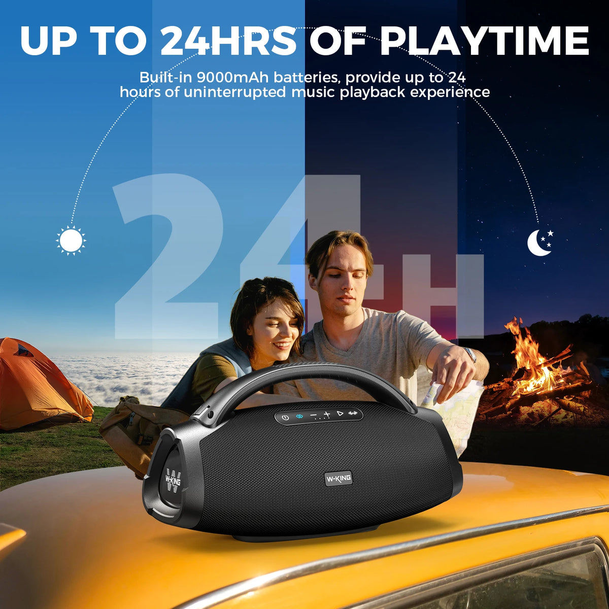 W-King X20 Portable Bluetooth Speaker With Waterproof Design