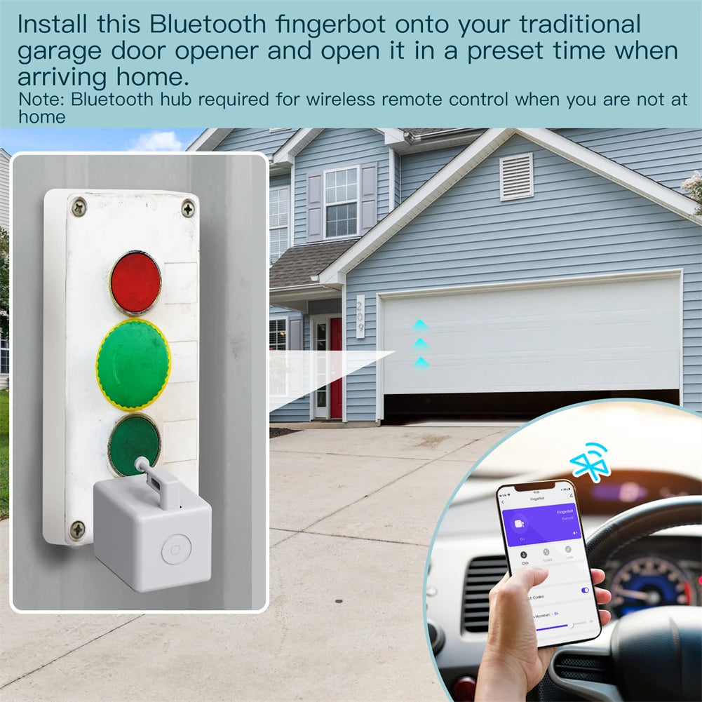 MOES Tuya Smart Bluetooth Fingerbot Switch Button Pusher Smart Life App Voice Control via Alexa, Google Assistant