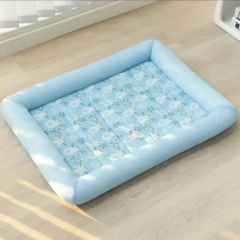 Summer Cooling Puppy Bed Dog Supplies Mat Accessory for Small Breeds Dogs Medium Pet Large Beds Sofa Blanket Baskets Fluffy Cats