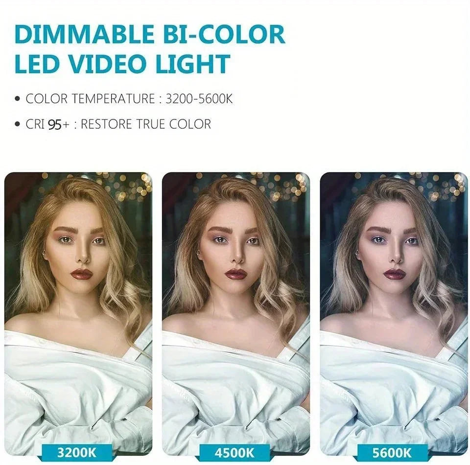 LED Photo Studio Light Video Studio Light With Dimmable for Game Live Video Lighting Portable Video Recording Photography Lamp