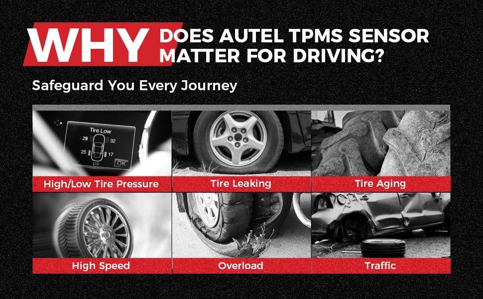 Autel MX-Sensor 433 315MHZ TPMS Sensor MaxiTPMS Tire Pressure Monitor Tester Tire Repair Tools Scanner Programming MX-Sensor