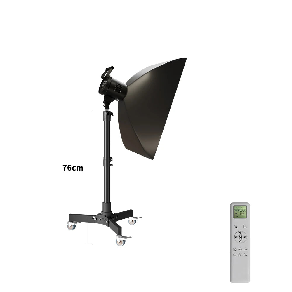 Bowens Lighting Video Studio 135W 110-220V Photography Dimmable LED Lamp Flash Studio 3000-6000K 3 Color Remote Control Display
