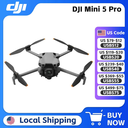 DJI Mini 5 Pro Lightweight Drone With High Resolution Camera