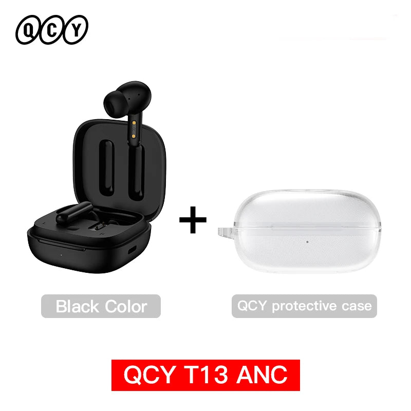 Qcy T13 Wireless Earbuds Active Noise Canceling Enc Mics