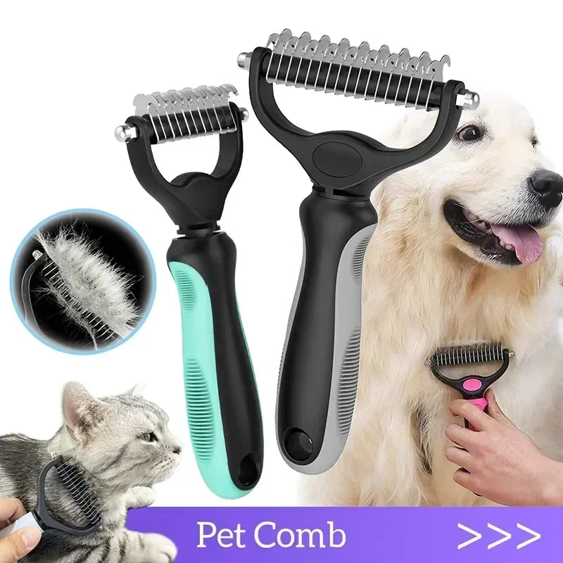Premium Double Sided Pet Grooming Comb For Dogs And Cats