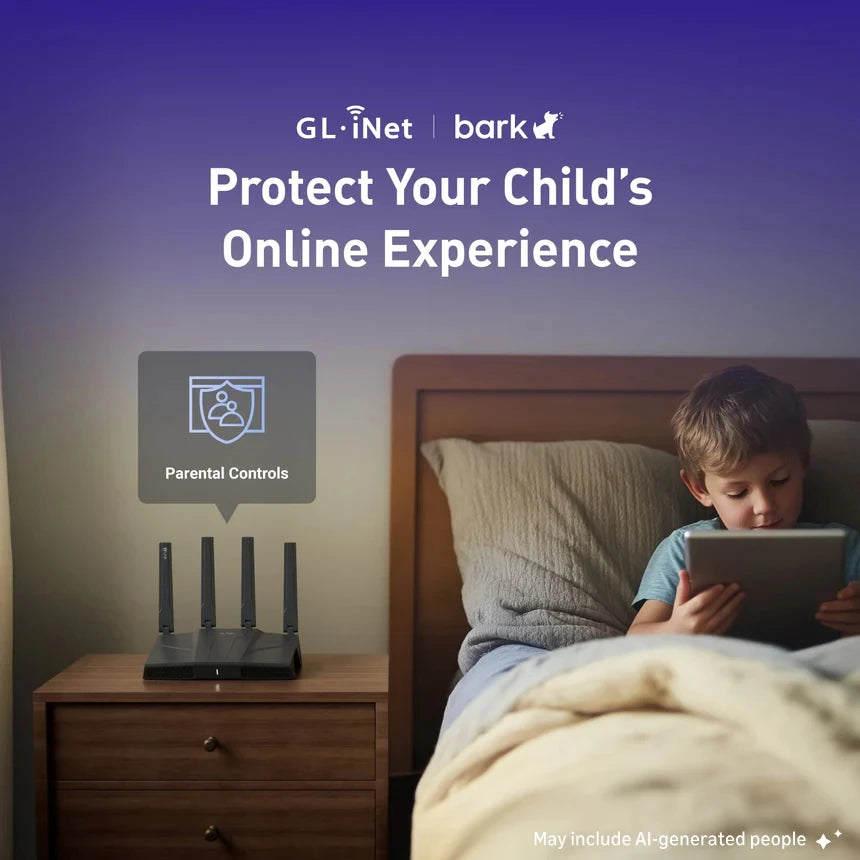 GL.iNet GL-BE9300 Flint 3 Tri-Band Wi-Fi 7 Router for Wireless Internet 5 x 2.5G VPN Router High Speed Gaming Long Range 6GHz Home Wirelss Router, 9 Gbps Wireless Speed for Smooth 8K Streaming, Low-latency Gaming Video Calls