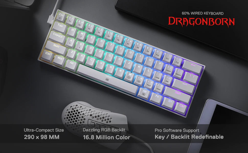 Redragon Dragonborn Hot Swappable Mechanical Gaming Keyboard