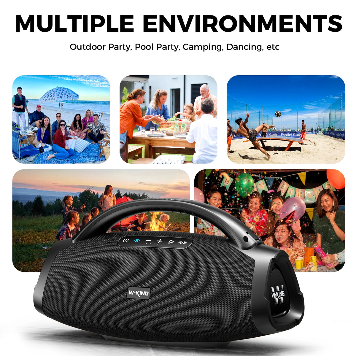 W-King X20 Portable Bluetooth Speaker With Waterproof Design