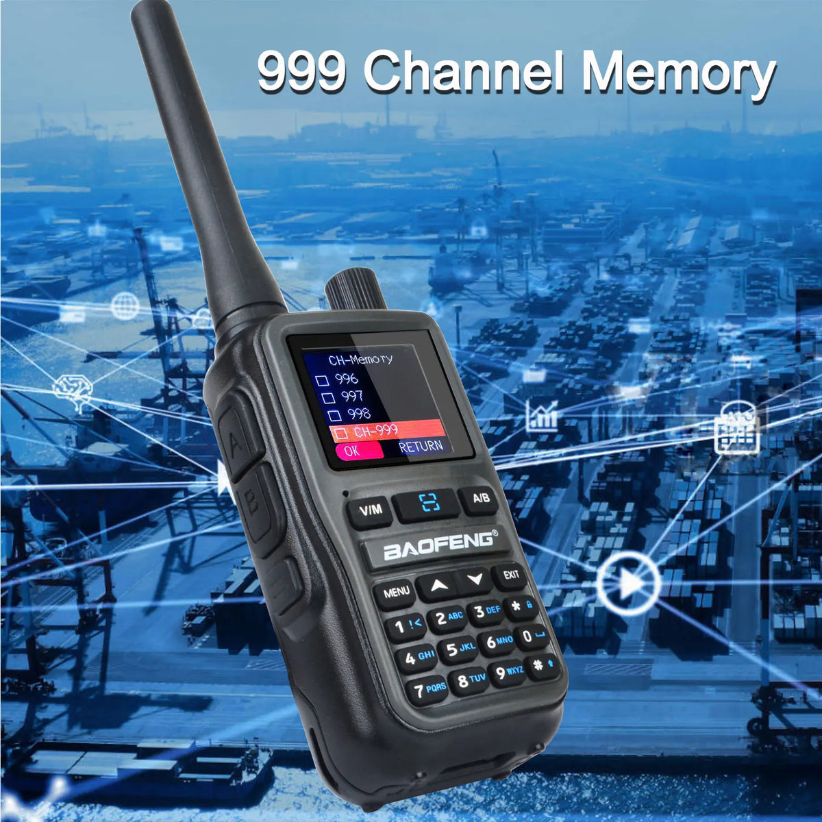 Baofeng UV-5R Dual Band Two-Way Radio With Type-C Charging