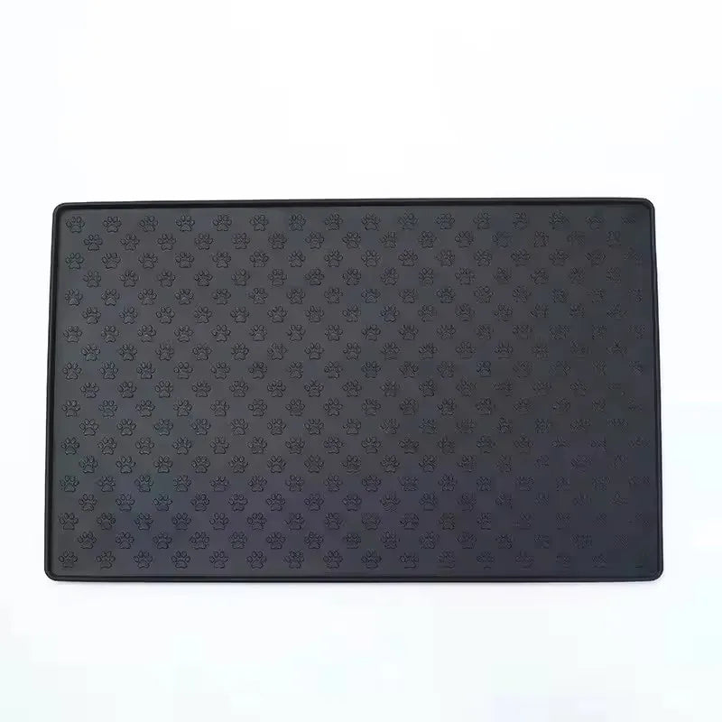 Pet Feeding Placemat Waterproof Non-slip Silicone Food Bowl Pad 1Pc For Cat Dog Drinking Feeding Stain Resistant Easy Clean Mat