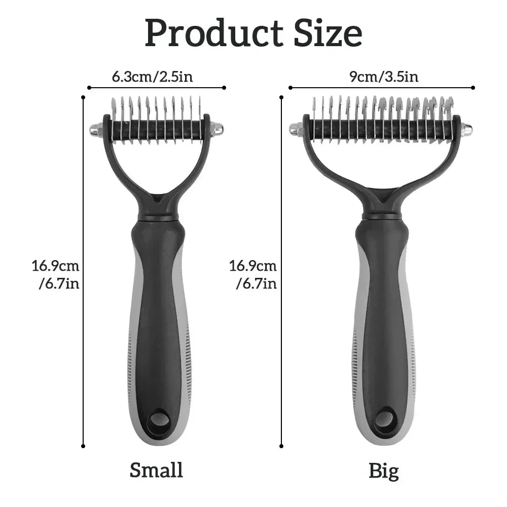 Premium Double Sided Pet Grooming Comb For Dogs And Cats