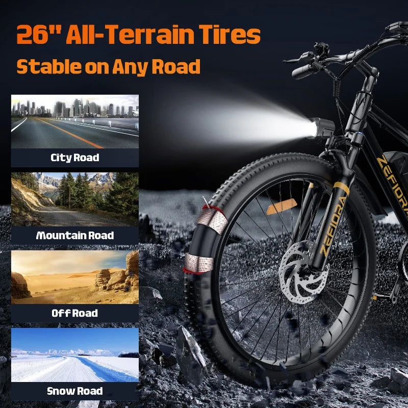 Hot 20 26 Inch Electric Bike,1000w 2000w 30-50mph 30-60miles 48v 10ah 15ah 17.5ah 20ah Aluminum Alloy,for Electric Bicycle
