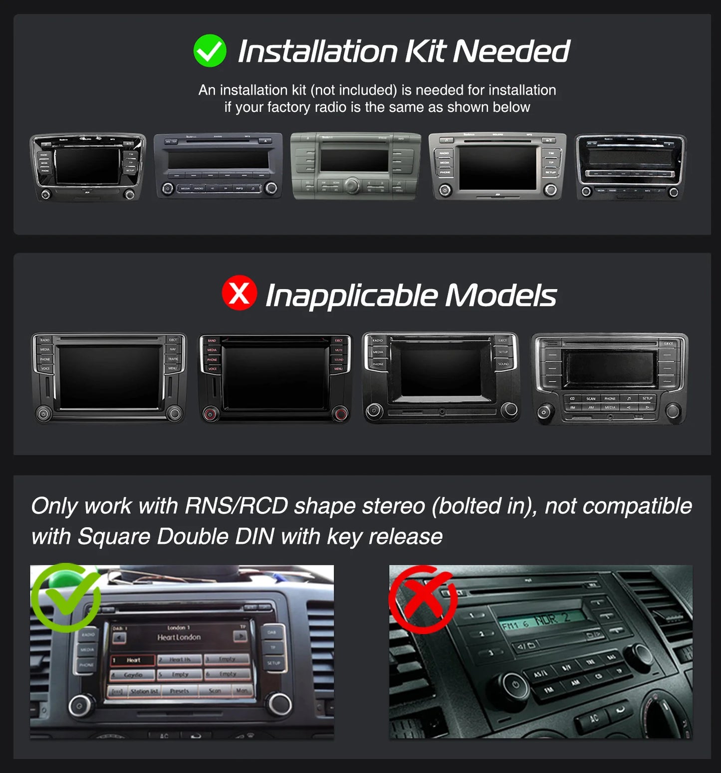 9" Android 15 6G+128G Wireless Carplay Car Stereo GPS NAVI WIFI RDS FM BT EQ for VW Golf 5 6 Passat Polo Touran Tiguan Caddy EOS