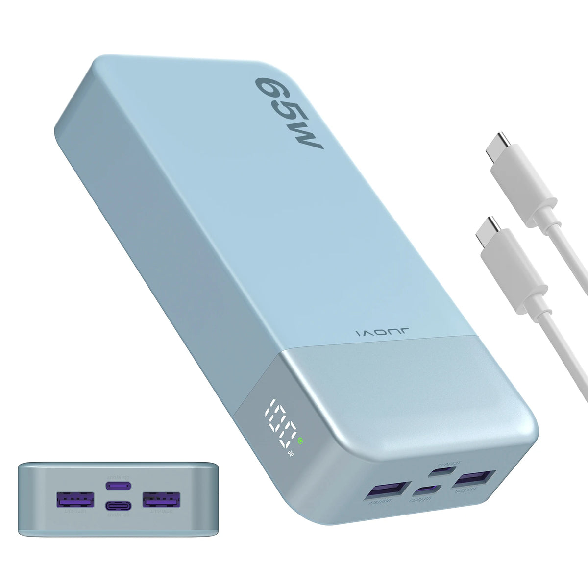 JUOVI USB C Fast Charging Portable Power Bank For Laptops