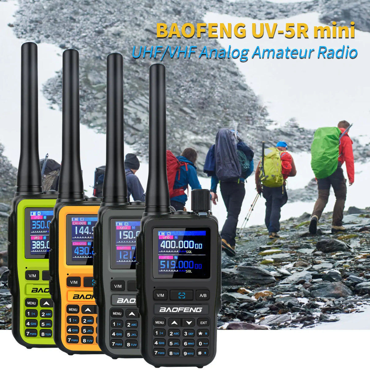 Baofeng UV-5R Dual Band Two-Way Radio With Type-C Charging