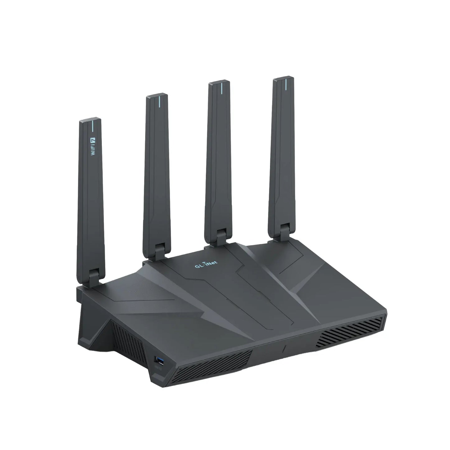 GL.iNet Flint 3e GL-BE6500 WiFi 7 Router VPN for Wireless Internet Dual-band High-Speed Home Router Wi-Fi 7 , 5 x 2.5G Ethernet Port USB3.0 Qualcomm Quad-core 1.5 GHz, Supports ADGuard Home,OpenVPN,WireGuard,OpenWrt