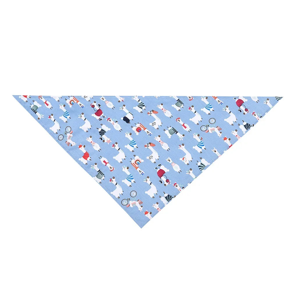 Adjustable Fruit Floral Dog Bandana Soft Washable Scarf
