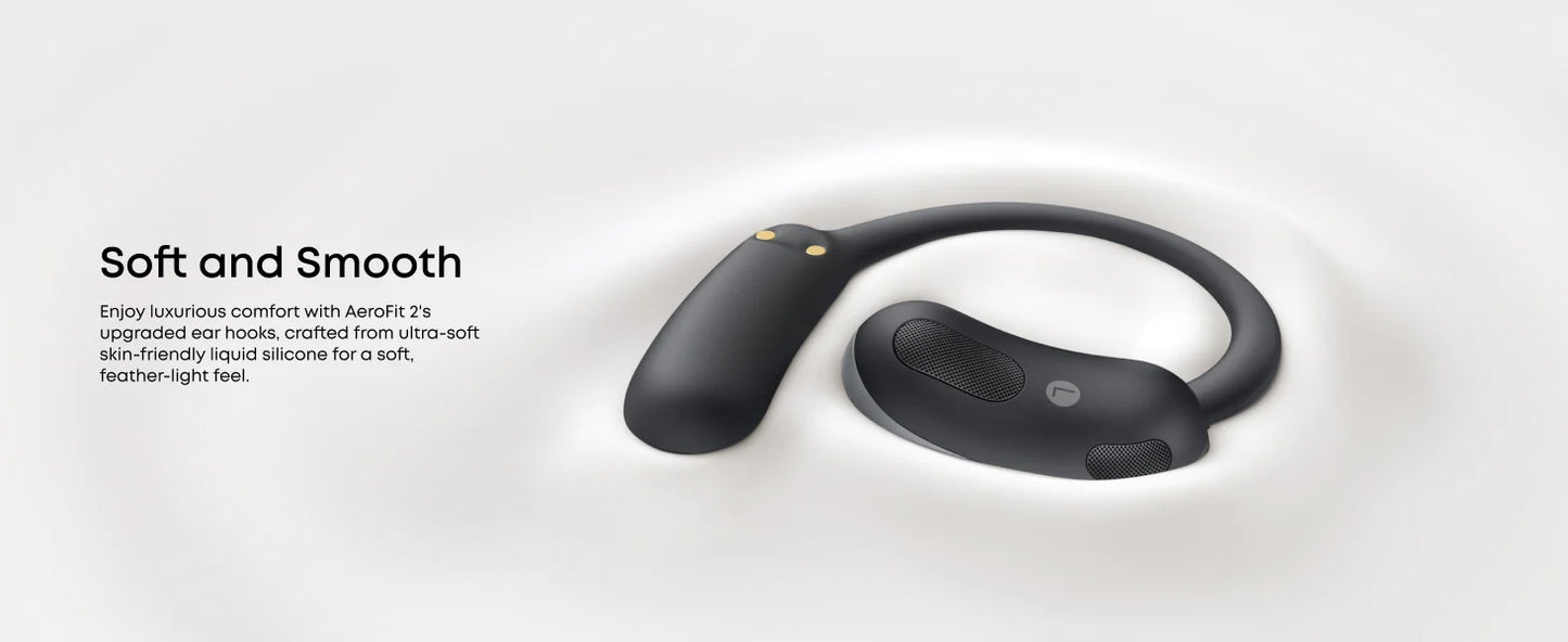 soundcore AeroFit 2 by Anker, Open-Ear Headphones, Real-Time Translation Earbuds, 4 Adjustable Positions (Refurbished)