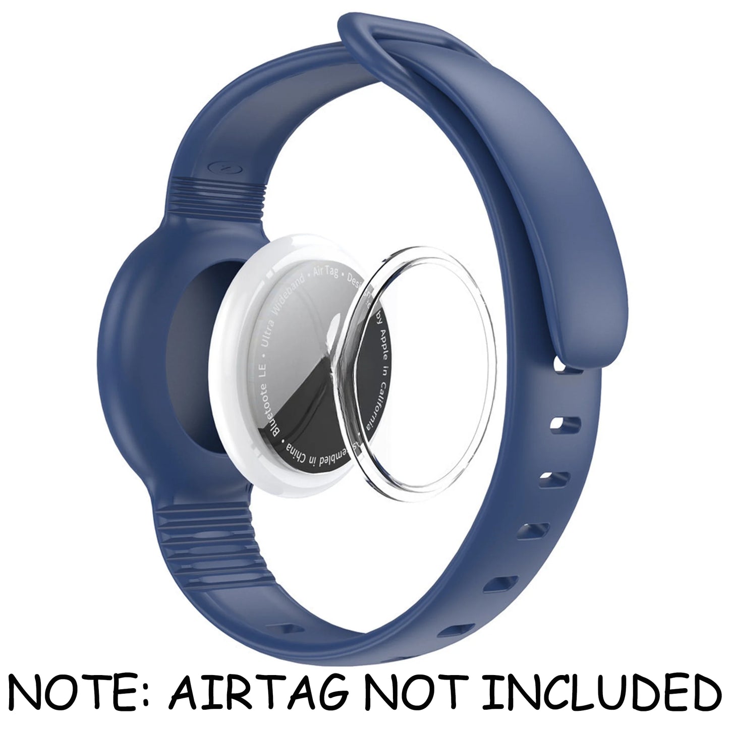 Waterproof Airtag Bracelet for Kids Soft Nylon Hidden Air Tag Wristband Full Cover Lightweight  Band for Toddler Child