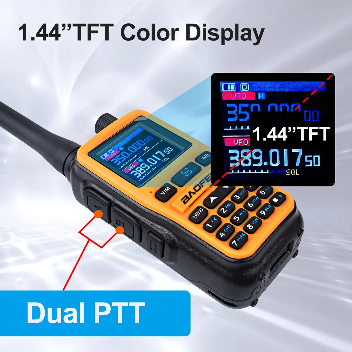 Baofeng UV-5R Dual Band Two-Way Radio With Type-C Charging