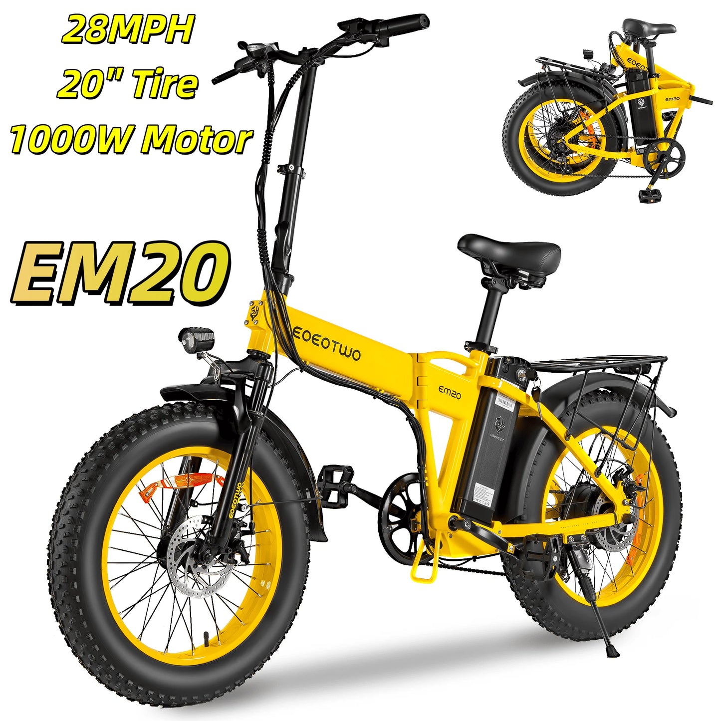 EOEOTWO 1500W Electric Fat Tire Ebike With High Speed