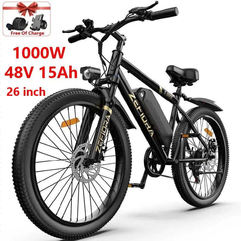 Hot 20 26 Inch Electric Bike,1000w 2000w 30-50mph 30-60miles 48v 10ah 15ah 17.5ah 20ah Aluminum Alloy,for Electric Bicycle