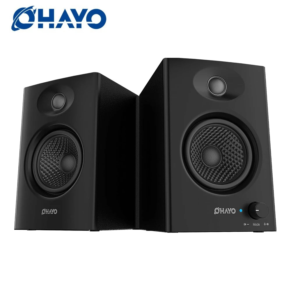 Ohayo Bluetooth 5.3 60W Wireless Bookshelf Speakers For Home PC